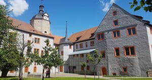 Dornburger Schloss Saaleradweg von Weissenfels nach Rothenstein