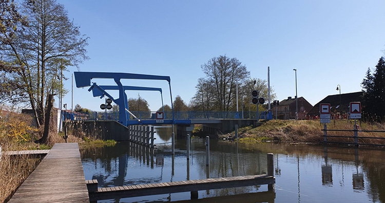 Radtouren in Brandburg Zugbrücke Finowkanal